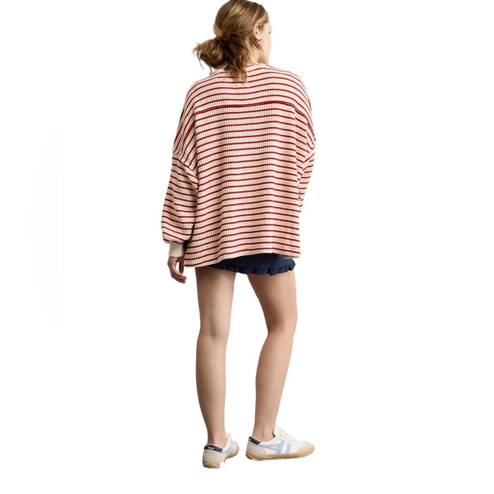 American Eagle outfitters Big Hug Crew Neck Waffle Sweatshirt -M - Picture 2 of 9